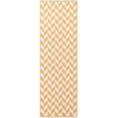Ted Baker Пътека за открито и закрито в цвят жълта охра/кремава 80x200 cm Haringey Terrick - Ted Baker (106380-80x200)