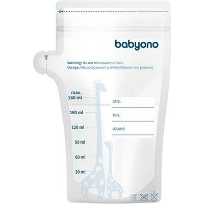BABYONO Sáčky na mateřské mléko 180 ml 30 kusů