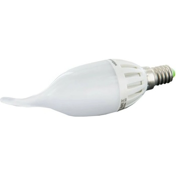 Whitenergy LED žárovka 6 x SMD CA37 E14 3W bílá mléčná teplá – svíčka