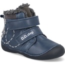 D.D.Step zimní chlapecká kožená obuv W015-376A