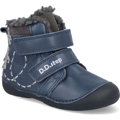 D.D.Step zimní chlapecká kožená obuv W015-376A