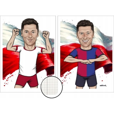 Ico Zošit A5 Polish Football poľsko futbaln mriežkovaný