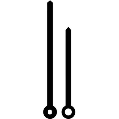 Hodinové ručky kovové /41 - 2580 černé