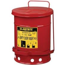 Justrite SoundGard™ kovová nádoba na odpadový olej, červená, 20 l