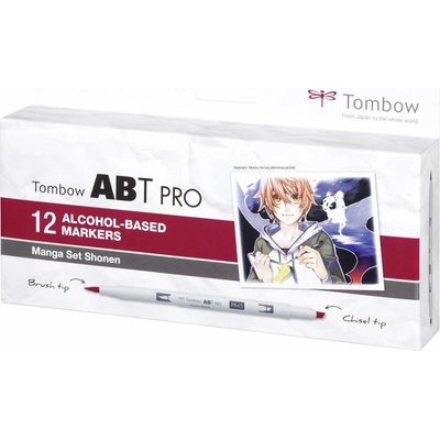Tombow ABT Pro Manga Set Shonen 12 ks ABTP-12P-5