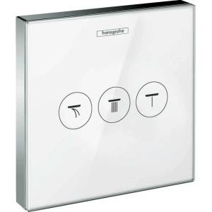 Hansgrohe Скрит превключвател за душ Hansgrohe ShowerSelect бял/хром с 3 изхода (15736400)