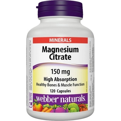 Webber Naturals Magnesium Citrate High Absorption 150 mg [120 капсули]