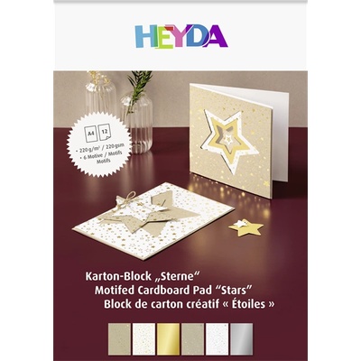 HEYDA Star A4 комплект от 12 листа картон 2047128 (2047128)