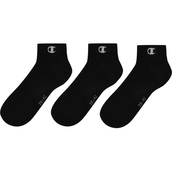 Champion Дамски чорапи Champion Champion Logo quarter 3 Pack Socks Womens - Black 8VA