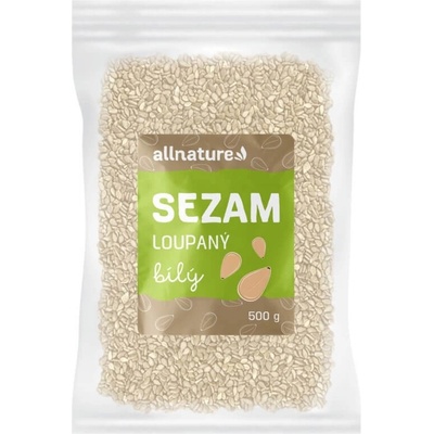 Allnature Sezam biely lúpaný 500 g