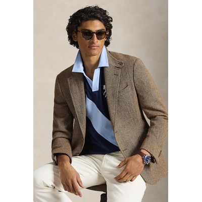 Памучна тениска с яка Polo Ralph Lauren (710B14221)