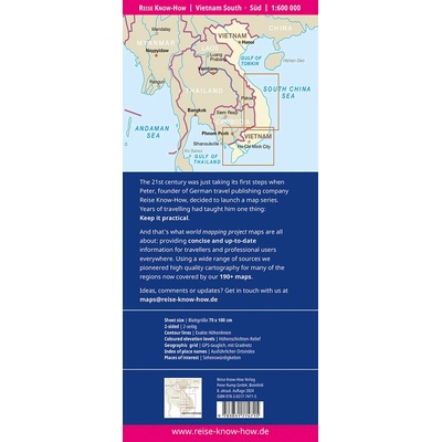 Reise Know-How Verlag mapa Vietnam south 1:600 t.