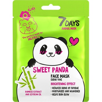 Image 1 of 7 DAYS Sweet Panda Маски за лице 28g