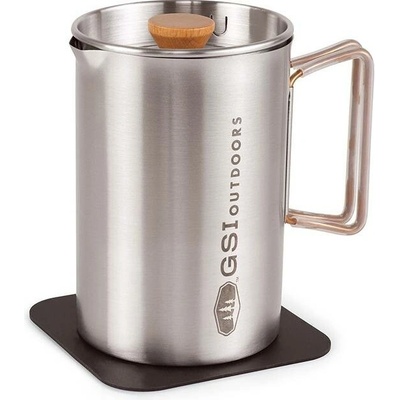 Presovač GSI Outdoors Glacier Stovetop JavaPress 600ml stříbrná