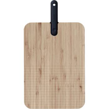 Trebonn Дъска за рязане с вграден нож Trebonn Artu Bread 1122101, 43x24 см, Острие 20 см, Бамбук, Японска стомана, Черен (1122101)