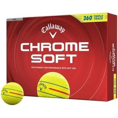 Callaway Chrome Soft 360 Triple Track žlutá 12 ks
