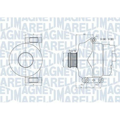 Alternátor MAGNETI MARELLI 063731934010