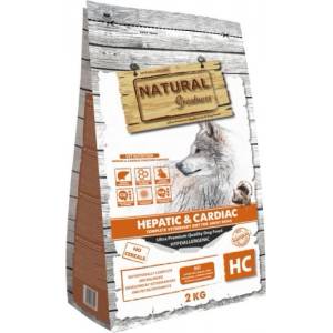 Natural Greatness VET Dog HEPATIC & CARDIAC е пълноценна хипоалергенна рецепта без зърнени храни, предназначена за кучета в зряла възраст с хронична чернодробна недостатъчност, 6 кг, Испания ASQ23DH06