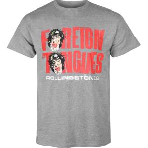 Low frequency мъжка тениска Rolling Stones - Foreign Tongues Art Two Heads - сива - LOW FREQUENCY - TRS25015TS