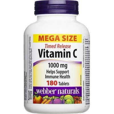 Webber Naturals Vitamin C, 1000 mg, 180 таблетки, Webber Naturals (3977 WN)