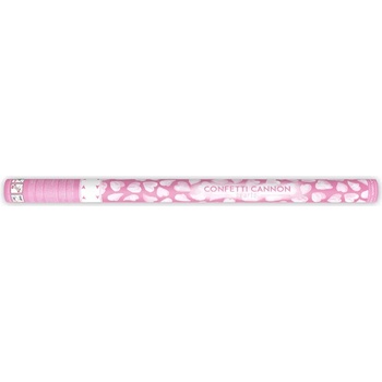 Image 1 of PartyDeco Конфети и ленти с въздух под налягане - бели сърца 80 см