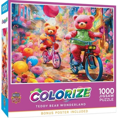 Masterpieces - Puzzle Colorize - Teddy Bear Wonderland - 1 000 piese
