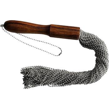 ostatní ROUGE Beaded Metal Flogger With Wooden Handle