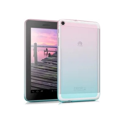 kwmobile Прозрачен калъф с дизайн прозрачни за Huawei MediaPad T1 7.0 - розов