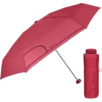 Дамски мини сгъваем неавтоматичен чадър Perletti Time 26356, Червен