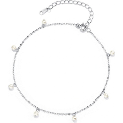 Silenti Jewelry Сребърна гривна за крак "Алба