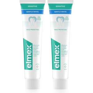 Elmex Sensitive Whitening паста за естествено бели зъби 2x75ml