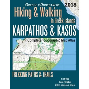 Karpathos & Kasos Complete Topographic Map Atlas 1 | Sergio Mazitto (ISBN: 9781719400510)