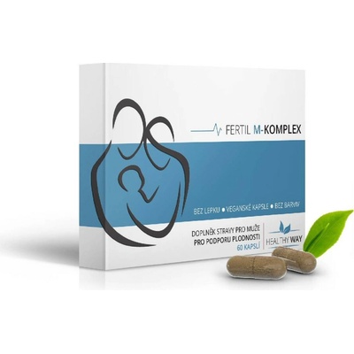 Healthy way 2+1 Fertil M Komplex pro muže na plodnost 60 kapsúl