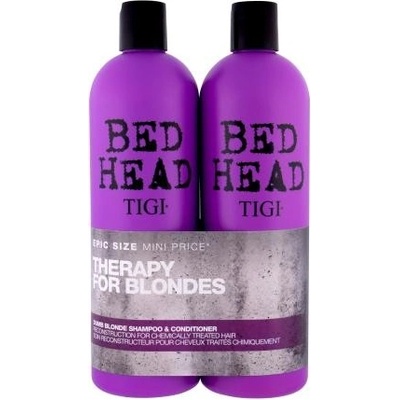 Tigi Bed Head Dumb Blonde darčekový set šampón 750 ml + kondicionér 750 ml