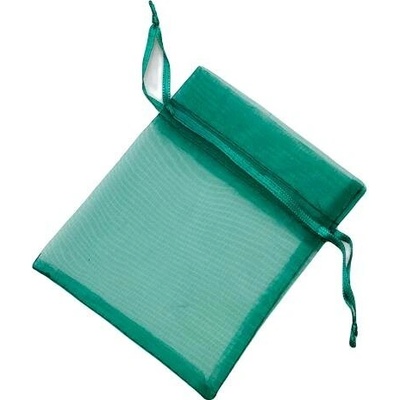 Dárkový pytlík 9x11 cm organza 34 zelená jedle, 10 ks
