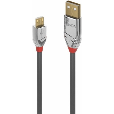 Lindy 36654 USB 2.0 A/Micro-B, 5m, šedý