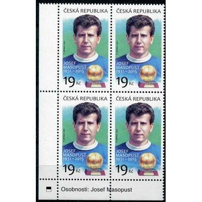 Česká pošta (2021) č. 1107 **, 4-bl - Česká republika - Josef Masopust (DZ)