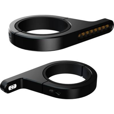 Blinkry na trubky přední vidlice DarkTurner, OXFORD (black)