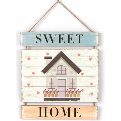 Drevená Ceduľa Sweet Home