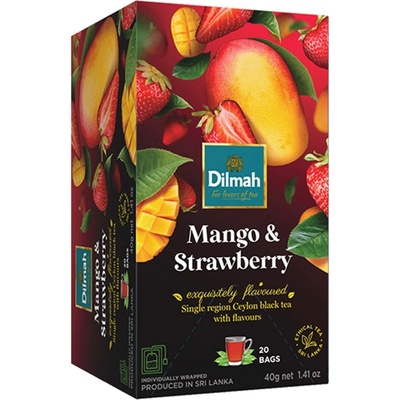 Dilmah Čaj černý mango jahoda 40 g