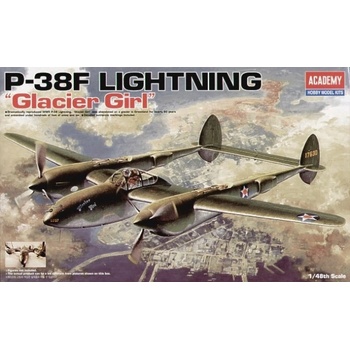 Academy P 38F LIGHTNING GLACIER GIRL 12208 1:48