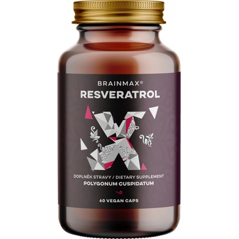 BrainMax Trans-Resveratrol, ресвератрол, 500 mg, 60 растителни капсули