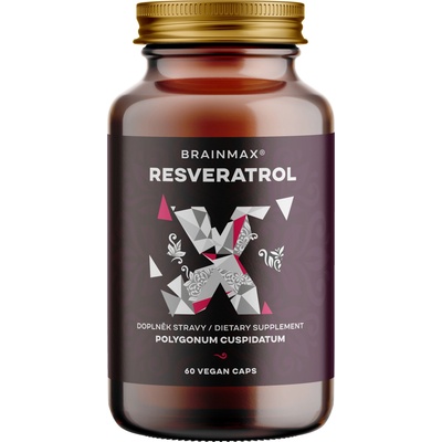 BrainMax Trans-Resveratrol, ресвератрол, 500 mg, 60 растителни капсули