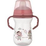 Canpol babies Неразливаща чаша със сламка Canpol - Bonjour Paris, 250 ml, розова (56/613_pin) - ozone
