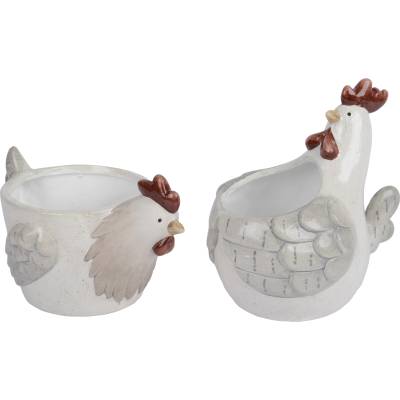 Decoris САКСИЯ КОКОШКА КЕРАМИЧНА 874241 13х19х12см (874241)