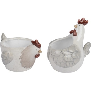 Decoris САКСИЯ КОКОШКА КЕРАМИЧНА 874241 13х19х12см (874241)