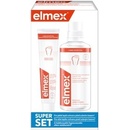 Elmex Caries Protection ústna voda 400 ml + zubná pasta posilňujúci zubnú sklovinu 75 ml darčeková sada