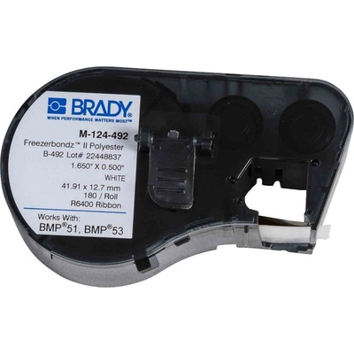 Brady M-124-492 / 134100, FreezerBondz labels for the Printer, 41.91 mm x 12.70 mm
