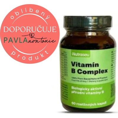 Nutraseu Vitamín B Complex 100% Plant Based 60 kapslí