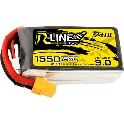 Tattu Akumulátor R-Line verzia 3.0 120C 4S1P XT60 14.8 V 1550 mAh